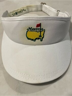 Masters Logo White Visor